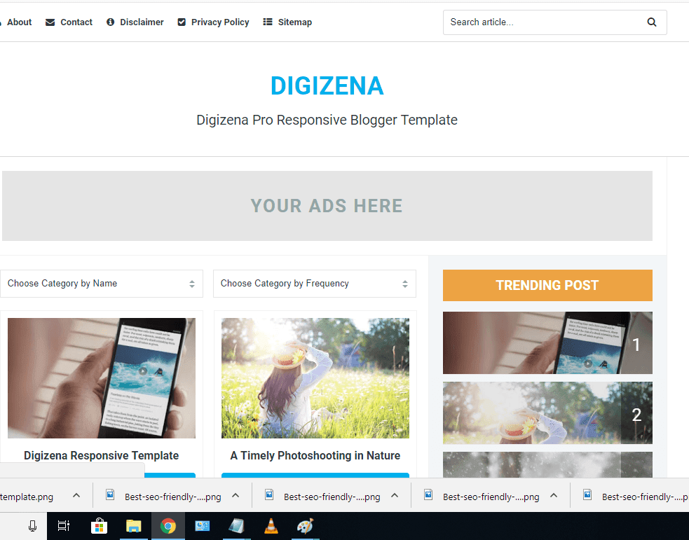 digizena blogger template