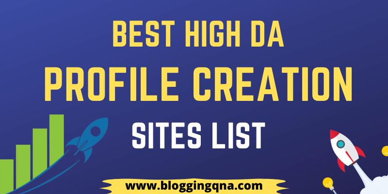 profile creation sites list