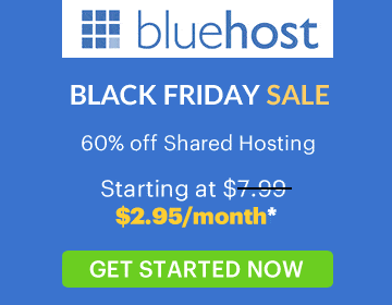 bluehost black friday web hosting deal