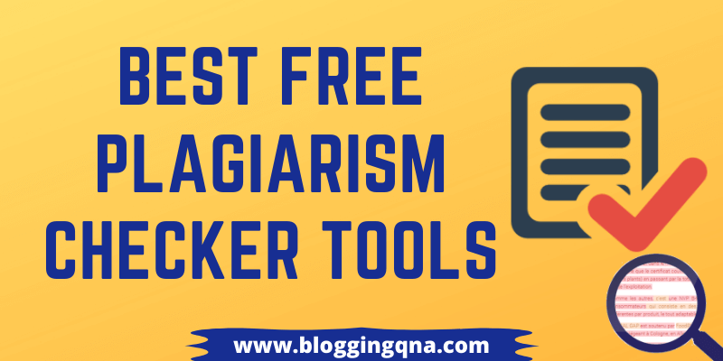 free plagiarism checker tool online