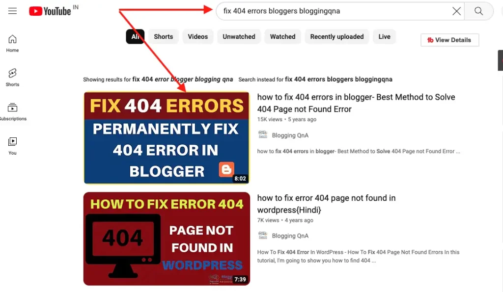 fix 404 erros on blogger