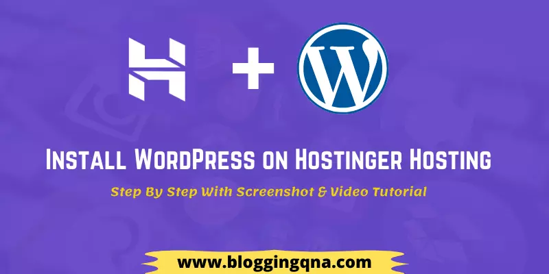 how to install wordpress on hostinger hosting