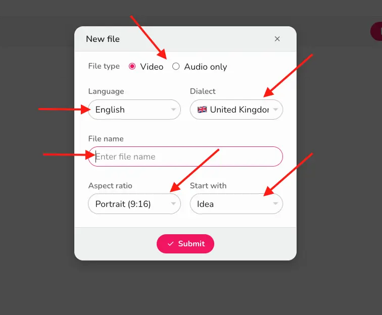 create video with fliki